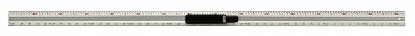 新潟精機 SK アルミカットスケールハンドル付 快段目盛 150cm ACS-150H Aluminum cut scale handle neat step|オートパーツエージェンシー