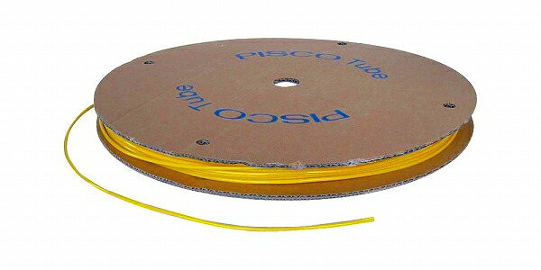 新潟精機 BeHAUS ポリウレタン熱電子管 黄 4粍 100m巻 UB0425-100-Y  Poly Urethane Tube 花・ガーデン・DIY-その他