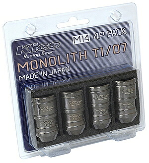協永産業/KYO-EI モノリス ナットセットT1/07 グロリアスブラック M14×P1.5 入数：1セット(4個) MN04GK-4P