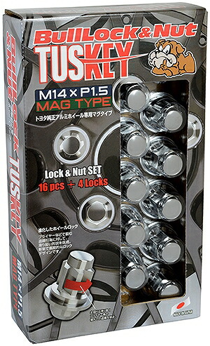 協永産業/KYO-EI ブルロック タスキー マグ ロック＆ナットセット クローム M14×P1.5 マグタイプ 入数：1セット(ナット16個/ロック4個) T0641 16,375円