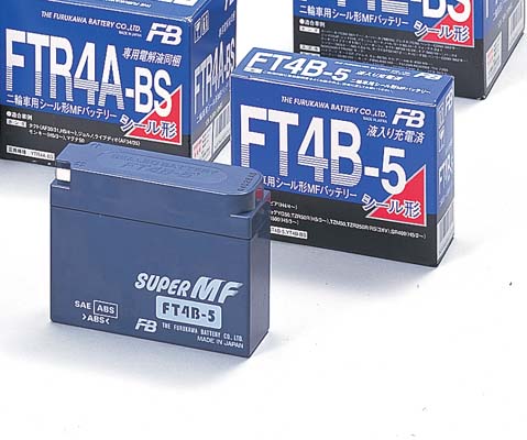 FB/古河バッテリー FTシリーズ オートバイバッテリー 制御弁式(VRLA) 液入り充電済 FT7B-4 2輪 motorcycle battery|オートパーツエージェンシー
