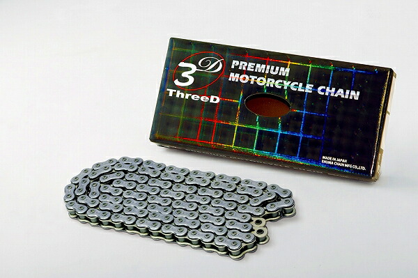 EKチェーン/江沼チェーン ThreeD/スリード レーシングチェーン シルバー 520 122L 継手：SPJ 520MX/3D(CR;-) 2輪 Racing chain 20,415円