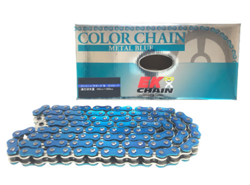 EKチェーン/江沼チェーン ZVXシリーズ シールチェーン ブルー 530 100L 継手：MLJ 530ZVX3(AB;NP) 2輪 Seal chain