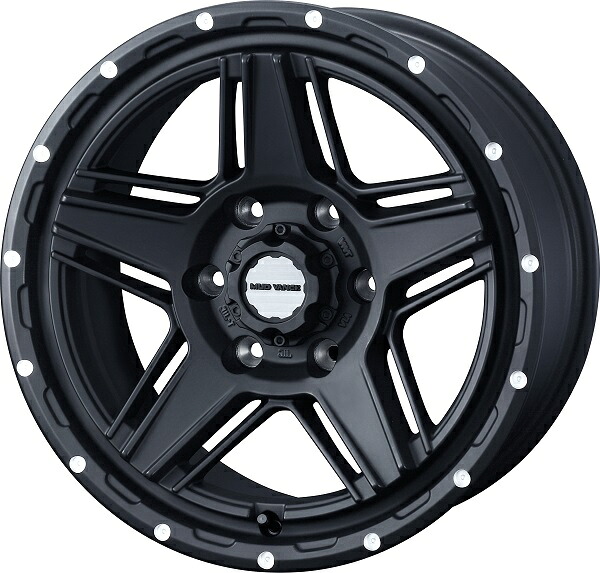 WEDS ADVENTURE MUD VANCE 07 ホイール FULL MAT BLACK 18インチ×8.0J ＋20 6H139.7 入数：1台分(4本) 40539 wheel