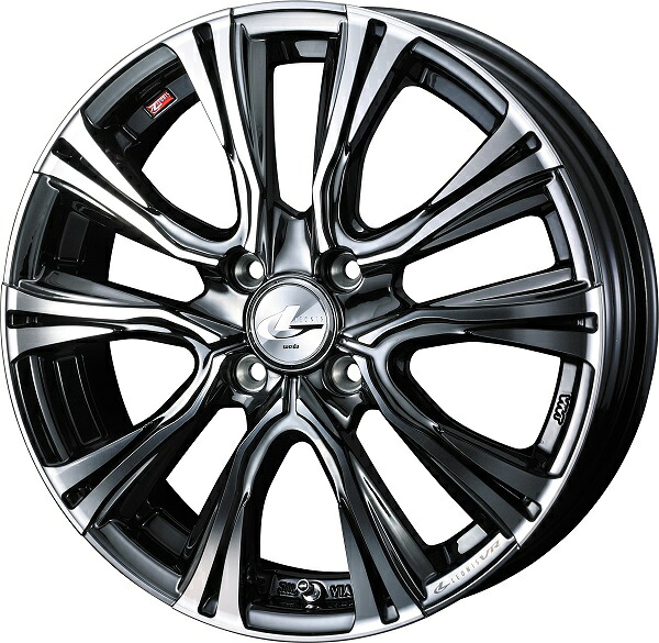 LEONIS VR ホイール BMCMC 16インチ×6.0J ＋50 4H100 入数：1台分(