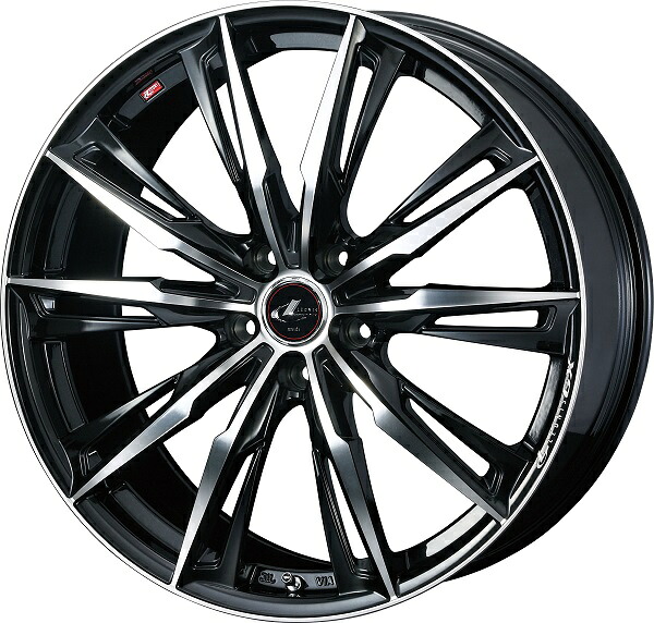 LEONIS GX ホイール PBMC 19インチ&times;7.5J ＋48 5H114.3 入数：1台分(4本) 39382 wheel｜オートパーツエージェンシー
