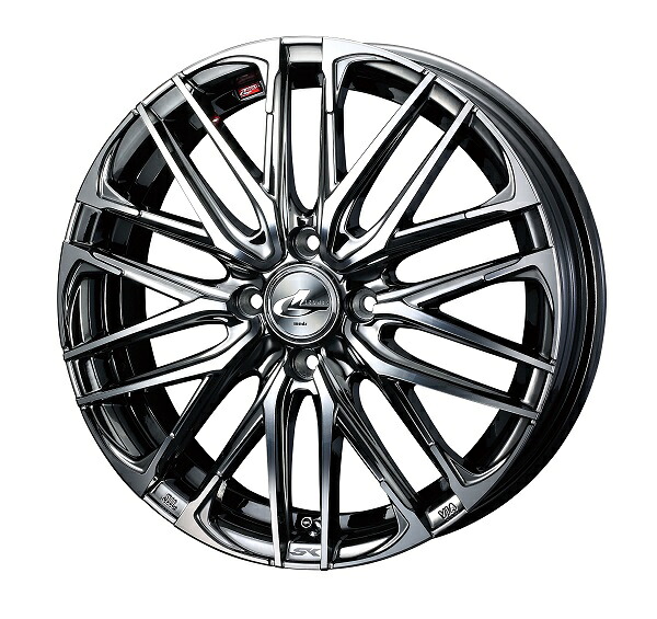 LEONIS SK ホイール BMCMC 17インチ&times;6.5J ＋42 4H100 入数：1台分(4本) 38306 wheel｜オートパーツエージェンシー