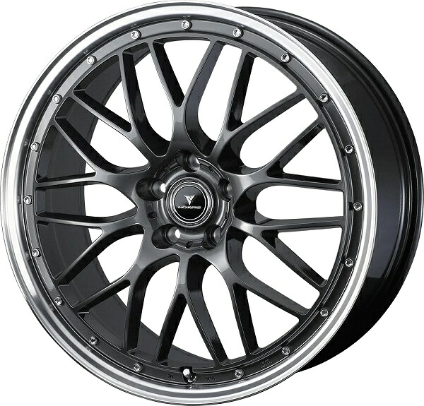 NOVARIS ASSET M1 ホイール GUN-META/RIM POLISH 18インチ×8.0J +42 5H114.3 入数:1台分(4本) 41075 wheel|オートパーツエージェンシー