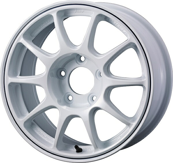 WEDSSPORT TC-105X GRAVEL ホイール WHITE+BLUE LINE 15インチ×6.5J +35 5H114.3 入数:1台分(4本) 73945 wheel|オートパーツエージェンシー