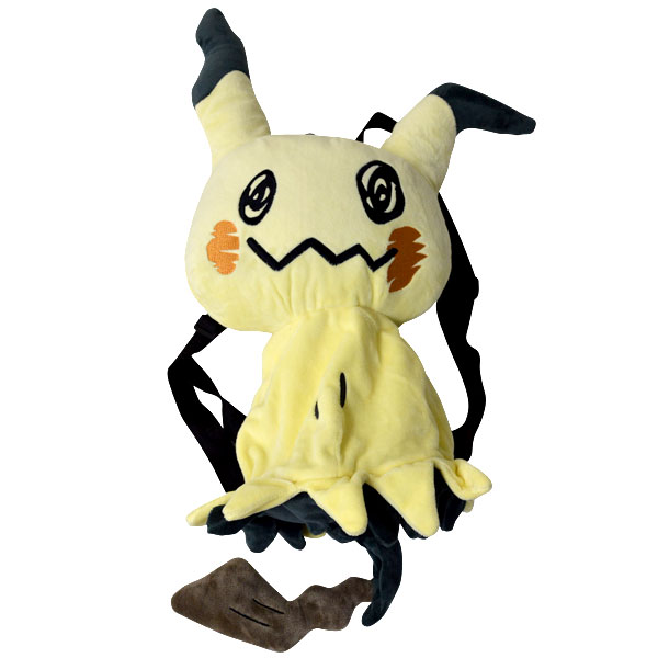ポケモン ミミッキュ ぬいぐるみ リュック クッション　ニャオハ　ホゲータ ポケットモンスター 顔型ぬいぐるみリュック～ミミッキュ