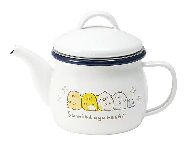 すみっコぐらし ホーローティーポット ストレーナー付 SG-04(0001175) enamel teapot