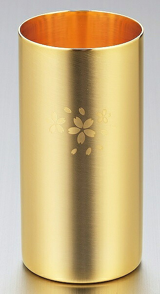 金の贅 桜 18-8ステンレス鋼W社会システムハイボールタンプラー金メッキ入眼 SK-006(0233054)
