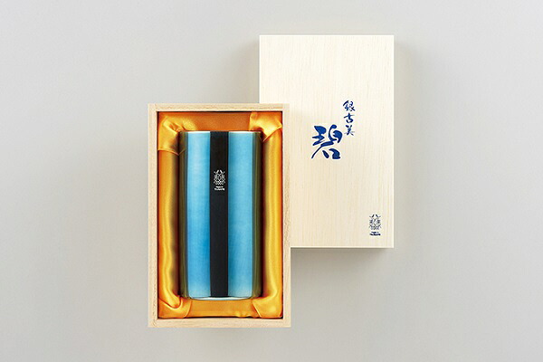 ”碧”銀古美(ぎんふるみ) W社会システムハイボールタンプラー AO-06(1001886)  structure highball tumbler