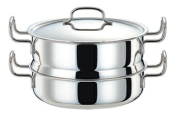 ジオ・プロダクト 蒸し器付鍋 25cm GEO-25M(0675007) pot with steamer