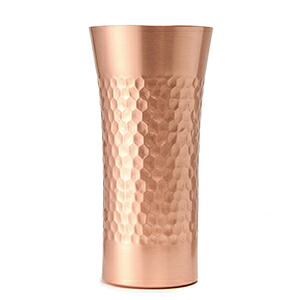 純銅タンブラー 350cc 槌目マット HK-3(0538007) pure copper tumbler