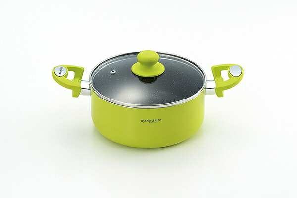 マリ・クレール カラーズ アルミ両手鍋 20cm MC-075R(0001078) Colors aluminum double handed pot