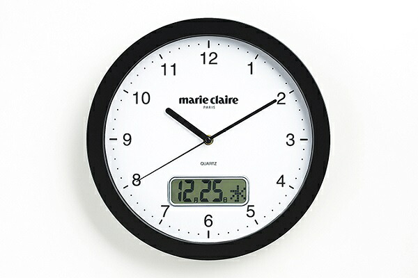 マリ・クレール 壁掛け時計 カレンダー機能付 MC-503(1001722) wall clock