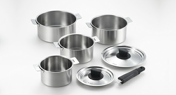 創燕 ハンドル着脱式鍋 4点セット 14cm＆16cm＆18cm＆20cm SE-28(0649016) Set pots with removable handles