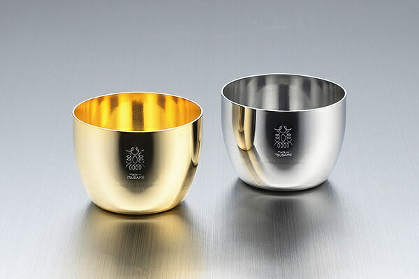 18-8ステンレス製ぐい飲みペアーセット TM-030(0233007) stainless steel drinking cup pair set