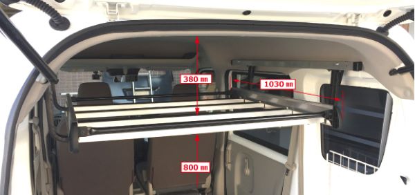 ロッキープラス RWシリーズ インナーキャリア 日産 NV100クリッパーリオ(ワゴン) DR17W ハイルーフ 2015年02月～ inner carrier