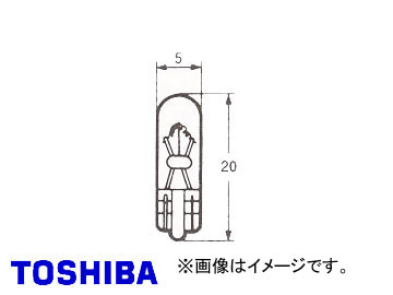 東芝/TOSHIBA ウェッジベース電球 A12V 0.5W 品番：A7428 入り数：100個 valve