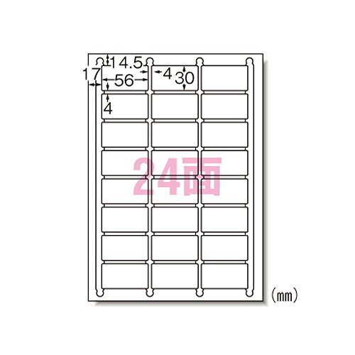 エーワン(A-one) ニュースタンダードラベル A4 24面 入数：1パック(100シート) 73424(09068) new standard label