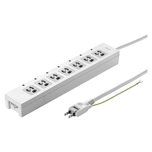 サンワサプライ(Sanwa Supply) 電源タップ 抜け止めタイプ 2m TAP-F37-2CLZ(36727) Power locking type
