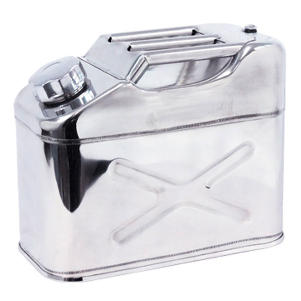 エマーソン(Emerson) たて型ステンレスガソリン携行缶 10L 消防法適合品 EM-140N Vertical stainless steel gasoline carrying