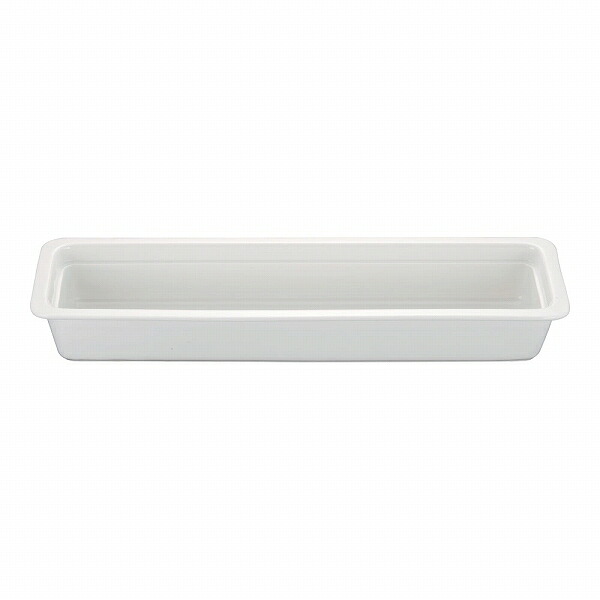 ROYALE(ロイヤル) 角ガストロノームパン ホワイト 2/4 陶器製 PB625-24(NGS0701) square gastronome pan