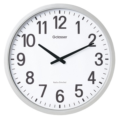 第一人者体育館(Kingjim) 電磁波掛け時計ザラージ GDK-001(27369)  Radio controlled wall clock Large