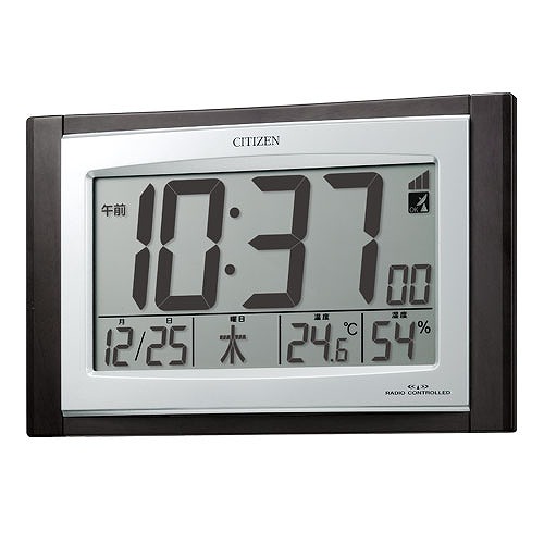 CITIZEN(シチズン) 掛置兼用電磁波時辰儀パルデジットコンビ 8RZ096-023(11780)  Pal digit combination radio controlled clock for hanging PCサプライ・消耗品-その他