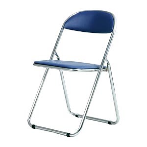 弘益(Koeki) 折りたたみ女性議長 青色 メッキ一こま SFC-2M(03050)  folding chair