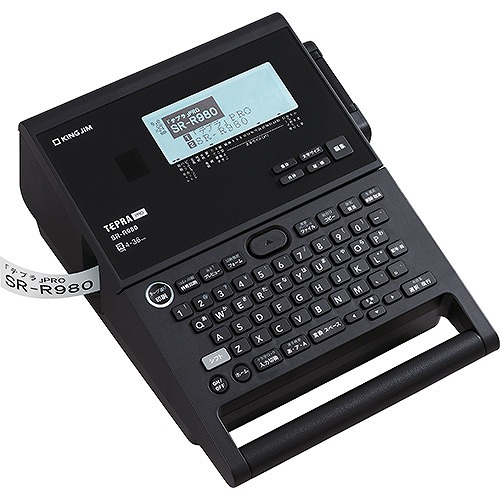 第一人者体育館(Kingjim) 付け札点火装置 テプラPRO 黒 SR-R980(54815)  Label writer Tepra