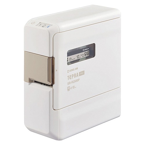 キングジム(Kingjim) ラベルプリンター テプラPRO 白 SR-R2500P(48951) Label printer Tepra