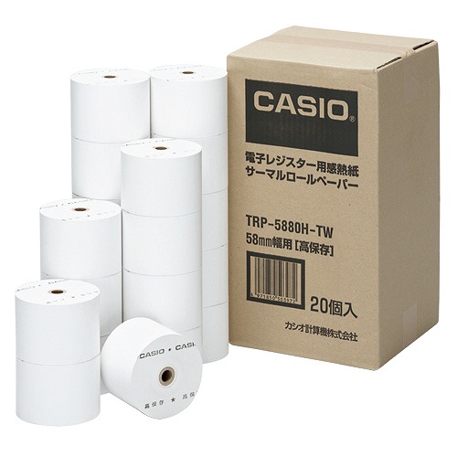 CASIO(カシオ) 感熱紙一巻き調査報告 TRP-5880H-TW(37272)  thermal paper roll