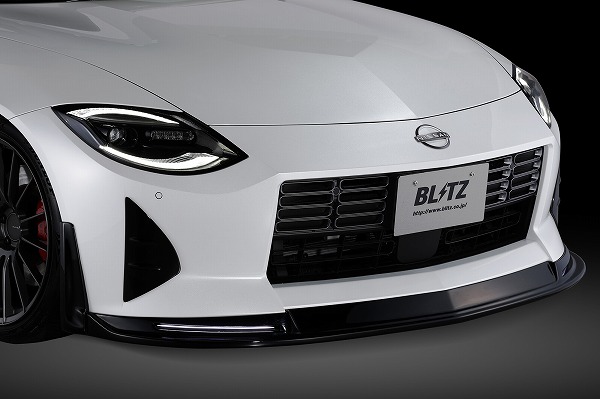ブリッツ/BLITZ エアロスピードRコンセプト フロントリップスポイラー 日産 フェアレディZ RZ34 VR30DDTT 2022年04月~ クリアー塗装 カーボン(CFRP) LED付 60450 Front lip spoiler|オートパーツエージェンシー