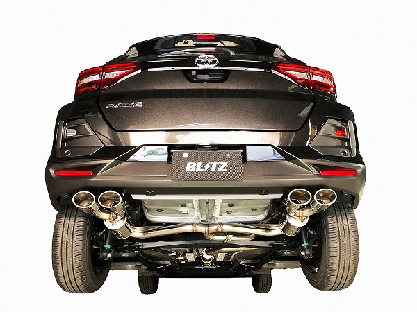 ブリッツ/BLITZ NUR-SPEC CUSTOM EDITION Quad Model マフラー ダイハツ ロッキー A200S 1KR-VET 2WD専用 2019年11月~2021年10月 鏡面仕上げ(VS) Scarf