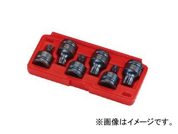 JTC 19粍差しひびき用はやりっ子＆スプラインソケット仕掛ける JTCJ606T  impact star spline socket set