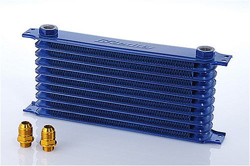 トラスト/TRUST GReddy オイルクーラーコア ブルー 13段 フィッティング:AN12 12004315 Oil cooler core|オートパーツエージェンシー