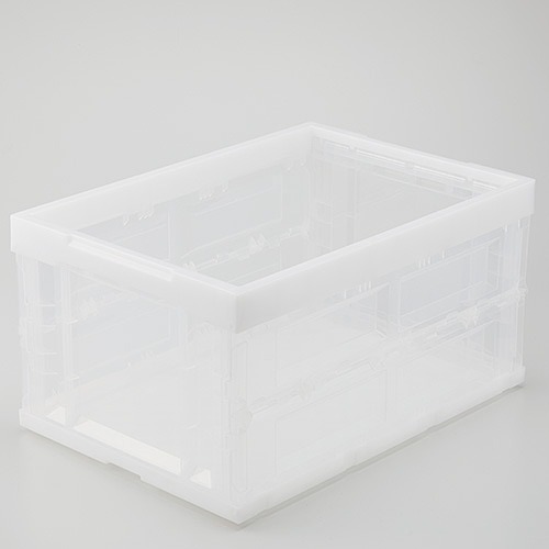 アイリスオーヤマ(IRIS OHYAMA) ハード折りたたみコンテナ クリア 40L 本体 HDOC-40L(00879) hard folding container