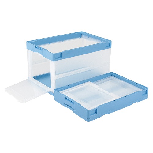 岐阜プラスチック工業 片扉入れもの 青み 澄み切った CB51NR(22924)  single door container
