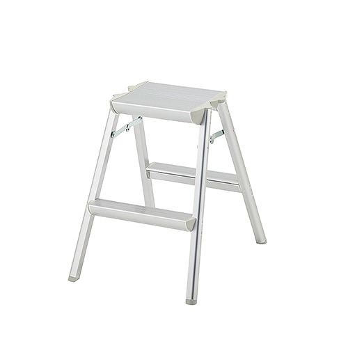 長谷川製作(Hasegawa) 軽銀天板幅ひろい踏み台 2段 SEW-6a 17722(31994)  Aluminum top plate wide step stool