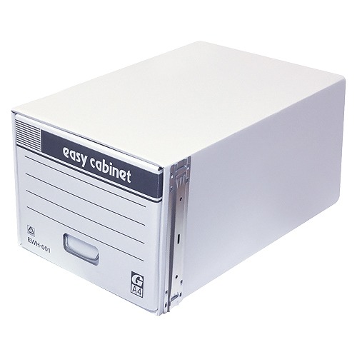 MIクリエーションズ イージーキャビネット ホワイト A4 EWH-001(38132) easy cabinet
