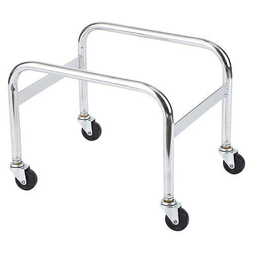 ナンシン ショッピングバスケット専用置台 シルバー TCD-20(06396) Shopping basket stand
