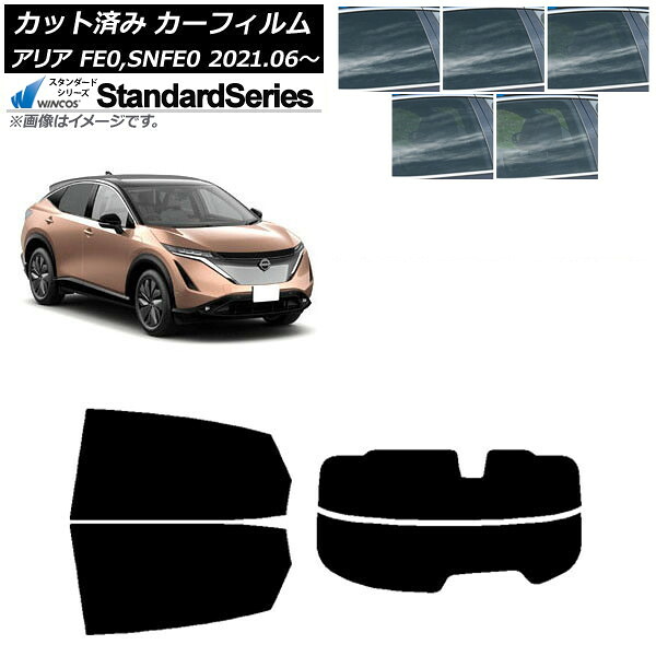 カーフィルム 日産 アリア FE0/SNFE0 2021年06月~ リアセット(分割) WINCOS スタンダード 選べる5フィルムカラー AP-WFGY0390-RDR2 Car film