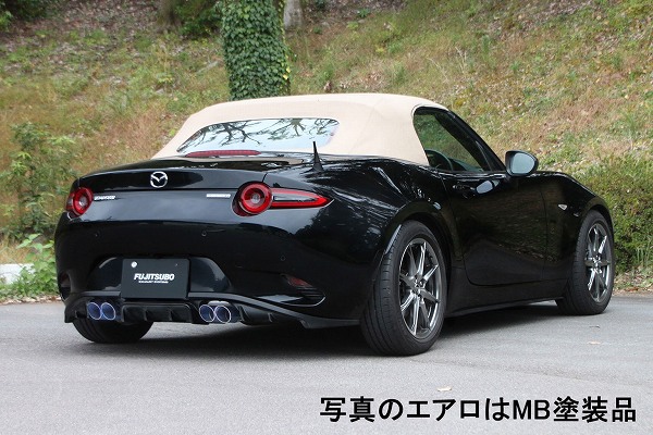 フジツボ(FUJITSUBO) A-RM マフラー マツダ ロードスター Wテール 左右出し チタンテール KENSTYLEエアロ 未塗装品 muffler|オートパーツエージェンシー