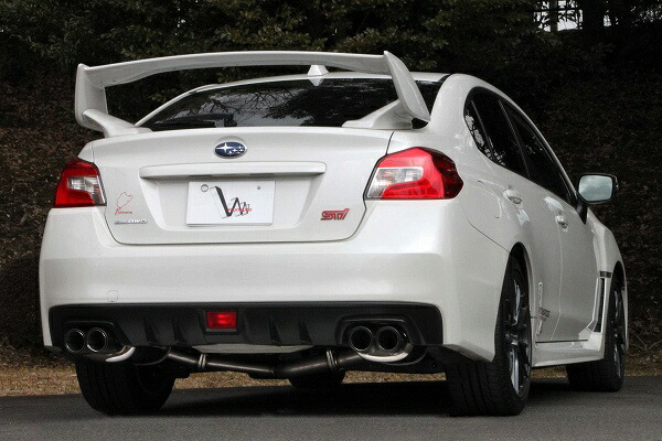 フジツボ(FUJITSUBO) VVV マフラー トヨタ WRX CBA-VAB EJ20 STI 2.0 ターボ アプライドA～F 2000cc 2014年08月～2020年 Wテール 左右出し ステンレス＋カーボンモデル 事前認証品 470-63102 muffler｜オートパーツエージェンシー