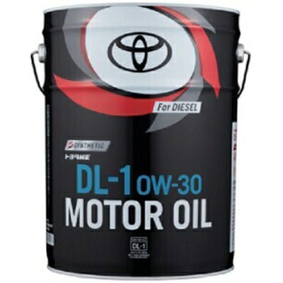 トヨタ純正 ディーゼルエンジンオイル 20L DL-1 0W-30 入数：1缶 08883-03203 Diesel engine oil