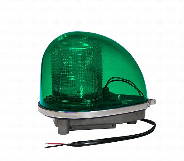 小糸製作所/KOITO LED緑色丸型警光灯 12V/24V 2N型 ボルト直付タイプ L2NG green round warning light