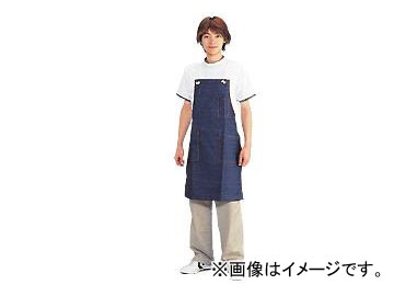 川西製作/KAWANISHI デニム胸当 前掛 タスキ 衣嚢付 #652 紺 大いさ：約60×83糎 JAN：4906554152812 入数：10枚  With jeans chest tuski pocket 花・ガーデン・DIY-DIY・工具